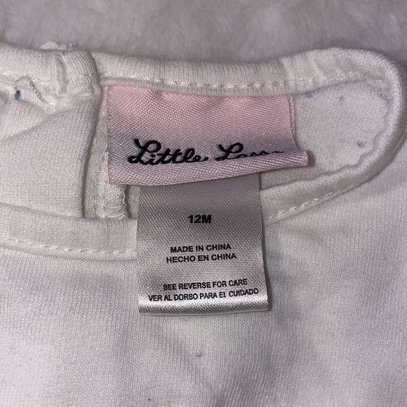 Little Lass shirt and pants 12 months set - Picture 3 of 4